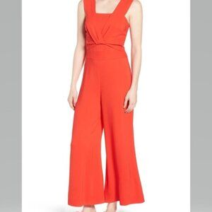 Lewitt Stunning Orange Wide Leg Jumpsuit Size 16